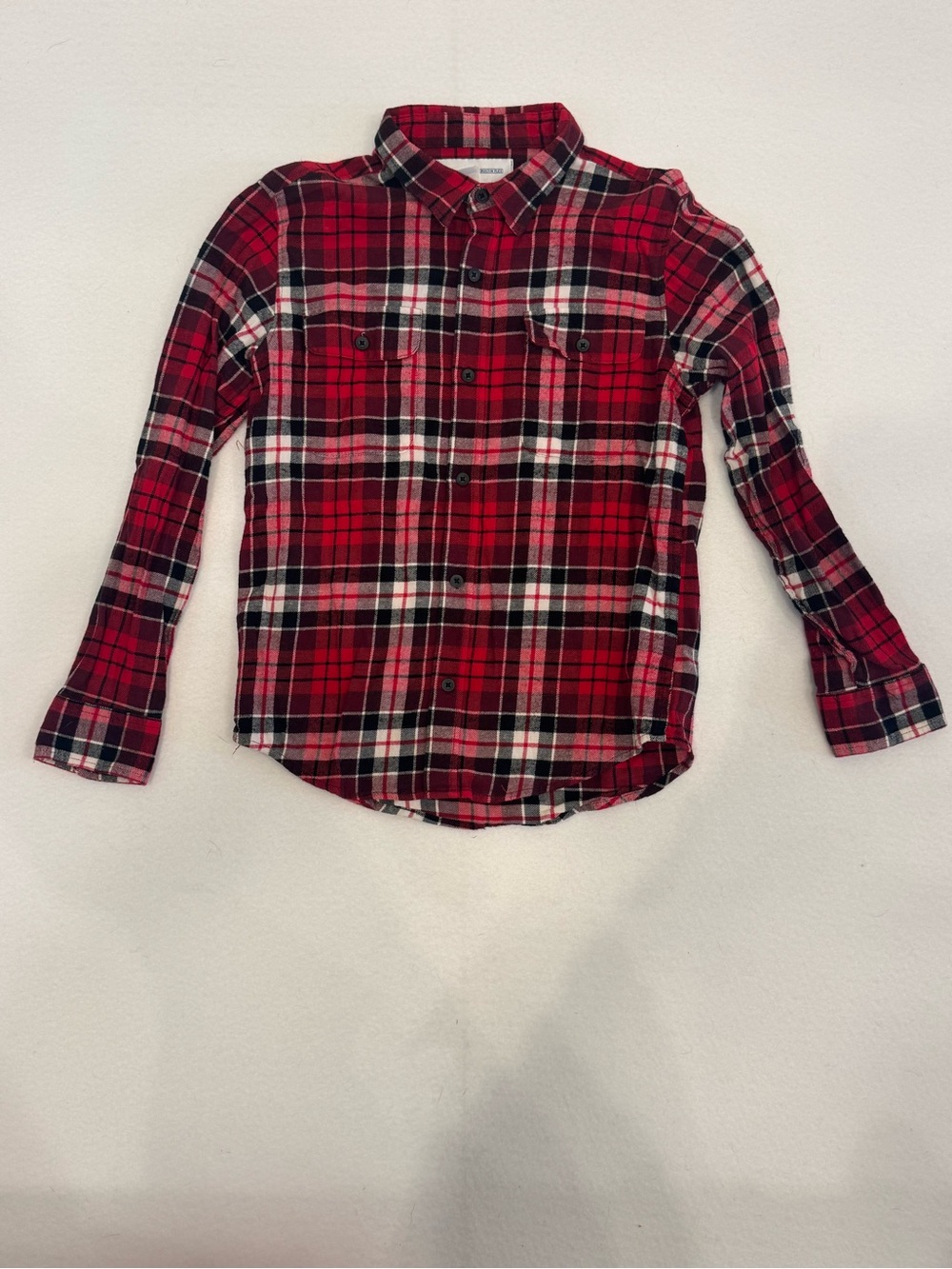 Old Navy Red Plaid Button-Down Shirt for Kids